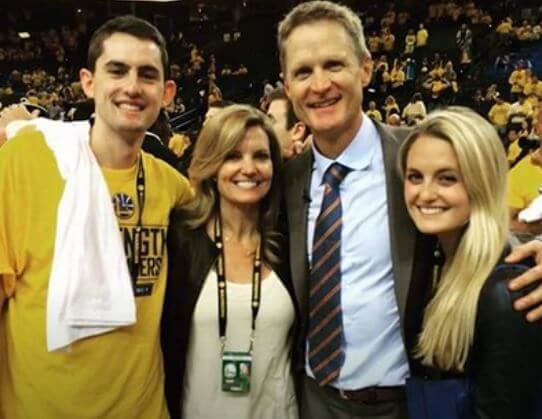 Steve Kerr and Margot Kerr with son Nick and daughter Maddy.
